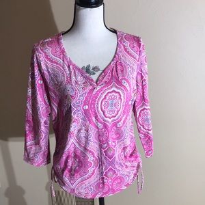 Caribbean Joe 3/4 length sleeve cotton shirt